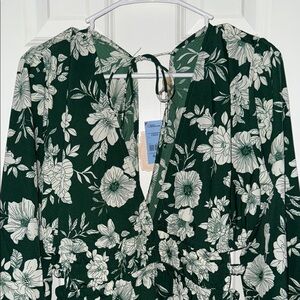 Indulge Green Floral Dress